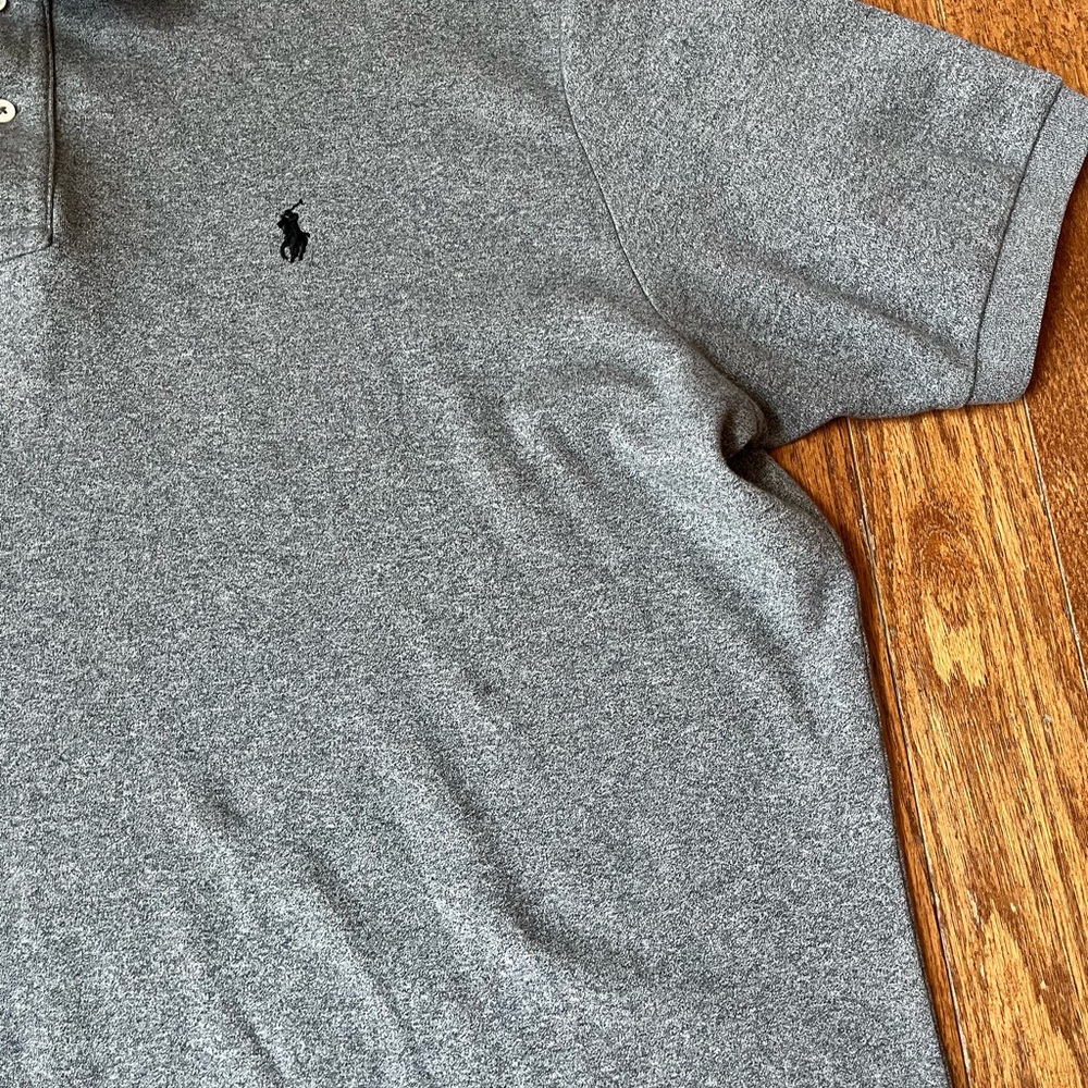 EUC - Men’s Polo by Ralph Lauren, Gray, XL - Picture 3 of 7